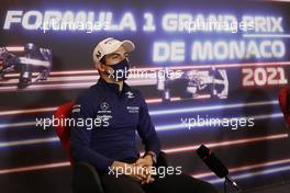 Nicholas Latifi (CDN) Williams Racing in the FIA Press Conference. 19.05.2021. Formula 1 World Championship, Rd 5, Monaco Grand Prix, Monte Carlo, Monaco, Preparation Day.