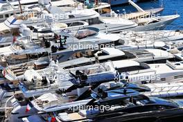 Boats in the scenic Monaco Harbour. 19.05.2021. Formula 1 World Championship, Rd 5, Monaco Grand Prix, Monte Carlo, Monaco, Preparation Day.