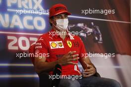 Carlos Sainz Jr (ESP) Ferrari in the FIA Press Conference. 19.05.2021. Formula 1 World Championship, Rd 5, Monaco Grand Prix, Monte Carlo, Monaco, Preparation Day.