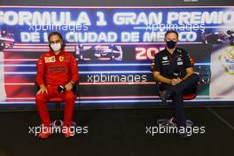 (L to R): Laurent Mekies (FRA) Ferrari Sporting Director and Christian Horner (GBR) Red Bull Racing Team Principal in the FIA Press Conference. 05.11.2021. Formula 1 World Championship, Rd 18, Mexican Grand Prix, Mexico City, Mexico, Practice Day.