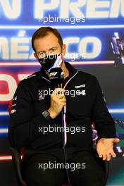 Laurent Rossi (FRA) Alpine Chief Executive Officer in the FIA Press Conference. 05.11.2021. Formula 1 World Championship, Rd 18, Mexican Grand Prix, Mexico City, Mexico, Practice Day.