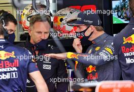Max Verstappen (NLD) Red Bull Racing with Christian Horner (GBR) Red Bull Racing Team Principal. 06.11.2021. Formula 1 World Championship, Rd 18, Mexican Grand Prix, Mexico City, Mexico, Qualifying Day.