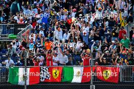 Circuit atmosphere - fans in the grandstand. 06.11.2021. Formula 1 World Championship, Rd 18, Mexican Grand Prix, Mexico City, Mexico, Qualifying Day.