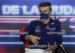 George Russell (GBR) Williams Racing in the FIA Press Conference. 04.11.2021. Formula 1 World Championship, Rd 18, Mexican Grand Prix, Mexico City, Mexico, Preparation Day.