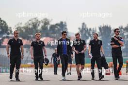 Esteban Ocon (FRA) Alpine F1 Team walks the circuit with the team. 04.11.2021. Formula 1 World Championship, Rd 18, Mexican Grand Prix, Mexico City, Mexico, Preparation Day.
