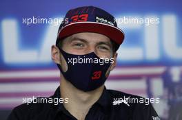 Max Verstappen (NLD) Red Bull Racing in the FIA Press Conference. 04.11.2021. Formula 1 World Championship, Rd 18, Mexican Grand Prix, Mexico City, Mexico, Preparation Day.