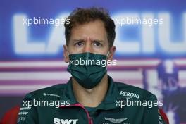 Sebastian Vettel (GER) Aston Martin F1 Team in the FIA Press Conference. 04.11.2021. Formula 1 World Championship, Rd 18, Mexican Grand Prix, Mexico City, Mexico, Preparation Day.
