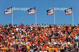 Circuit atmosphere - fans in the grandstand. 03.09.2021. Formula 1 World Championship, Rd 13, Dutch Grand Prix, Zandvoort, Netherlands, Practice Day.