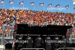 Alpine F1 Team pit gantry. 03.09.2021. Formula 1 World Championship, Rd 13, Dutch Grand Prix, Zandvoort, Netherlands, Practice Day.