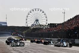 (L to R): Valtteri Bottas (FIN) Mercedes AMG F1 W12 and Fernando Alonso (ESP) Alpine F1 Team A521. 03.09.2021. Formula 1 World Championship, Rd 13, Dutch Grand Prix, Zandvoort, Netherlands, Practice Day.
