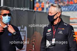 (L to R): Michael Masi (AUS) FIA Race Director with Jonathan Wheatley (GBR) Red Bull Racing Team Manager. 03.09.2021. Formula 1 World Championship, Rd 13, Dutch Grand Prix, Zandvoort, Netherlands, Practice Day.