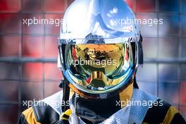 Yuki Tsunoda (JPN) AlphaTauri AT02 reflected in a marshal's visor. 03.09.2021. Formula 1 World Championship, Rd 13, Dutch Grand Prix, Zandvoort, Netherlands, Practice Day.