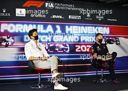 (L to R): Toto Wolff (GER) Mercedes AMG F1 Shareholder and Executive Director and Christian Horner (GBR) Red Bull Racing Team Principal in the FIA Press Conference. 03.09.2021. Formula 1 World Championship, Rd 13, Dutch Grand Prix, Zandvoort, Netherlands, Practice Day.