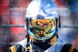 Daniel Ricciardo (AUS) McLaren MCL35M reflected in a marshal's visor. 03.09.2021. Formula 1 World Championship, Rd 13, Dutch Grand Prix, Zandvoort, Netherlands, Practice Day.