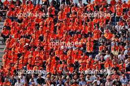 Circuit atmosphere - fans in the grandstand. 03.09.2021. Formula 1 World Championship, Rd 13, Dutch Grand Prix, Zandvoort, Netherlands, Practice Day.