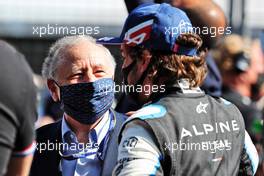 Jean Todt (FRA) FIA President with Fernando Alonso (ESP) Alpine F1 Team on the grid. 05.09.2021. Formula 1 World Championship, Rd 13, Dutch Grand Prix, Zandvoort, Netherlands, Race Day.