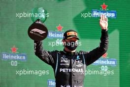 Valtteri Bottas (FIN) Mercedes AMG F1 celebrates his third position on the podium. 05.09.2021. Formula 1 World Championship, Rd 13, Dutch Grand Prix, Zandvoort, Netherlands, Race Day.