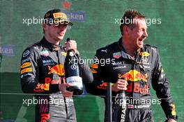 The podium (L to R): Max Verstappen (NLD) Red Bull Racing, race winner with Richard Wolverson (GBR) Red Bull Racing Team Engineer. 05.09.2021. Formula 1 World Championship, Rd 13, Dutch Grand Prix, Zandvoort, Netherlands, Race Day.