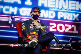 Max Verstappen (NLD) Red Bull Racing in the post qualifying FIA Press Conference. 04.09.2021. Formula 1 World Championship, Rd 13, Dutch Grand Prix, Zandvoort, Netherlands, Qualifying Day.
