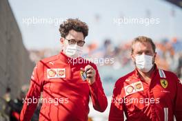 Mattia Binotto (ITA) Ferrari Team Principal with Gino Rosato (CDN) Ferrari. 04.09.2021. Formula 1 World Championship, Rd 13, Dutch Grand Prix, Zandvoort, Netherlands, Qualifying Day.