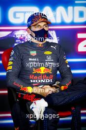 Max Verstappen (NLD) Red Bull Racing in the post qualifying FIA Press Conference. 04.09.2021. Formula 1 World Championship, Rd 13, Dutch Grand Prix, Zandvoort, Netherlands, Qualifying Day.