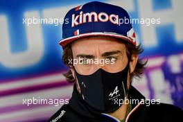Fernando Alonso (ESP) Alpine F1 Team in the FIA Press Conference. 02.09.2021. Formula 1 World Championship, Rd 13, Dutch Grand Prix, Zandvoort, Netherlands, Preparation Day.