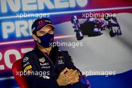 Sergio Perez (MEX) Red Bull Racing in the FIA Press Conference. 02.09.2021. Formula 1 World Championship, Rd 13, Dutch Grand Prix, Zandvoort, Netherlands, Preparation Day.