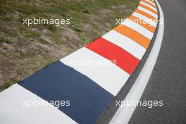 Circuit atmosphere - kerb detail. 02.09.2021. Formula 1 World Championship, Rd 13, Dutch Grand Prix, Zandvoort, Netherlands, Preparation Day.