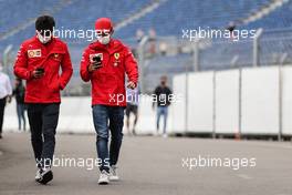 Carlos Sainz Jr (ESP), Scuderia Ferrari and Charles Leclerc (FRA), Scuderia Ferrari  02.09.2021. Formula 1 World Championship, Rd 13, Dutch Grand Prix, Zandvoort, Netherlands, Preparation Day.