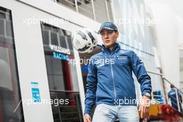 George Russell (GBR) Williams Racing with football. 02.09.2021. Formula 1 World Championship, Rd 13, Dutch Grand Prix, Zandvoort, Netherlands, Preparation Day.