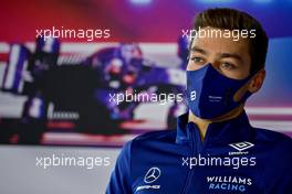 George Russell (GBR) Williams Racing in the FIA Press Conference. 02.09.2021. Formula 1 World Championship, Rd 13, Dutch Grand Prix, Zandvoort, Netherlands, Preparation Day.
