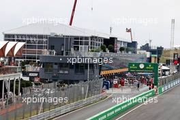 Circuit atmosphere - the pit lane. 02.09.2021. Formula 1 World Championship, Rd 13, Dutch Grand Prix, Zandvoort, Netherlands, Preparation Day.