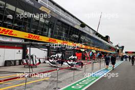 Circuit atmosphere - the pit lane. 02.09.2021. Formula 1 World Championship, Rd 13, Dutch Grand Prix, Zandvoort, Netherlands, Preparation Day.