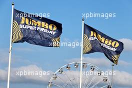 Circuit atmosphere - Jumbo flags. 02.09.2021. Formula 1 World Championship, Rd 13, Dutch Grand Prix, Zandvoort, Netherlands, Preparation Day.
