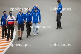 Mick Schumacher (GER) Haas F1 Team walks the circuit with the team. 02.09.2021. Formula 1 World Championship, Rd 13, Dutch Grand Prix, Zandvoort, Netherlands, Preparation Day.