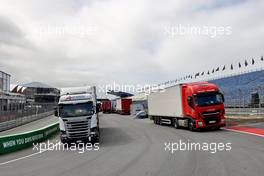 Circuit atmosphere - trucks with freight being unpacked.  01.09.2021. Formula 1 World Championship, Rd 13, Dutch Grand Prix, Zandvoort, Netherlands, Preparation Day.