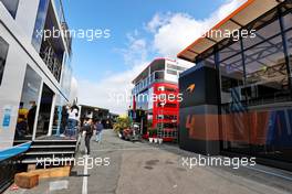 Circuit atmosphere - Williams Racing and McLaren motorhome. 01.09.2021. Formula 1 World Championship, Rd 13, Dutch Grand Prix, Zandvoort, Netherlands, Preparation Day.