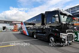 Circuit atmosphere - Alpine F1 Team truck. 01.09.2021. Formula 1 World Championship, Rd 13, Dutch Grand Prix, Zandvoort, Netherlands, Preparation Day.