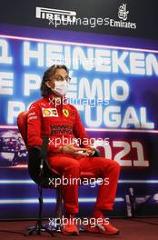 Laurent Mekies (FRA) Ferrari Sporting Director in the FIA Press Conference. 30.04.2021. Formula 1 World Championship, Rd 3, Portuguese Grand Prix, Portimao, Portugal, Practice Day.