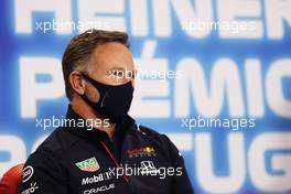 Christian Horner (GBR) Red Bull Racing Team Principal in the FIA Press Conference. 30.04.2021. Formula 1 World Championship, Rd 3, Portuguese Grand Prix, Portimao, Portugal, Practice Day.