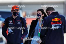 Max Verstappen (NLD) Red Bull Racing with his girlfriend Kelly Piquet (BRA). 30.04.2021. Formula 1 World Championship, Rd 3, Portuguese Grand Prix, Portimao, Portugal, Practice Day.