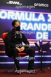 Toyoharu Tanabe (JPN) Honda Racing F1 Technical Director in the FIA Press Conference. 30.04.2021. Formula 1 World Championship, Rd 3, Portuguese Grand Prix, Portimao, Portugal, Practice Day.