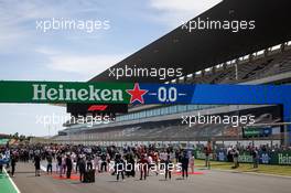 The grid before the start of the race. 02.05.2021. Formula 1 World Championship, Rd 3, Portuguese Grand Prix, Portimao, Portugal, Race Day.