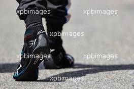 Racing boot of Esteban Ocon (FRA) Alpine F1 Team. 02.05.2021. Formula 1 World Championship, Rd 3, Portuguese Grand Prix, Portimao, Portugal, Race Day.