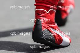 A Ferrari racing boot. 02.05.2021. Formula 1 World Championship, Rd 3, Portuguese Grand Prix, Portimao, Portugal, Race Day.