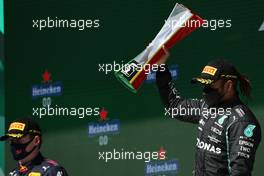 1st place Lewis Hamilton (GBR) Mercedes AMG F1. 02.05.2021. Formula 1 World Championship, Rd 3, Portuguese Grand Prix, Portimao, Portugal, Race Day.