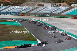 Valtteri Bottas (FIN) Mercedes AMG F1 W12 leads at the start of the race. 02.05.2021. Formula 1 World Championship, Rd 3, Portuguese Grand Prix, Portimao, Portugal, Race Day.