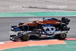 Pierre Gasly (FRA) AlphaTauri AT02 and Daniel Ricciardo (AUS) McLaren MCL35M battle for position. 02.05.2021. Formula 1 World Championship, Rd 3, Portuguese Grand Prix, Portimao, Portugal, Race Day.