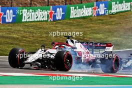 Kimi Raikkonen (FIN) Alfa Romeo Racing C41 with a broken front wing. 02.05.2021. Formula 1 World Championship, Rd 3, Portuguese Grand Prix, Portimao, Portugal, Race Day.