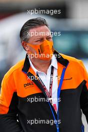 Zak Brown (USA) McLaren Executive Director. 01.05.2021. Formula 1 World Championship, Rd 3, Portuguese Grand Prix, Portimao, Portugal, Qualifying Day.
